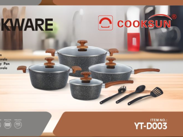 TY25 11PCS Cookware Set Small Bulk Wholesale