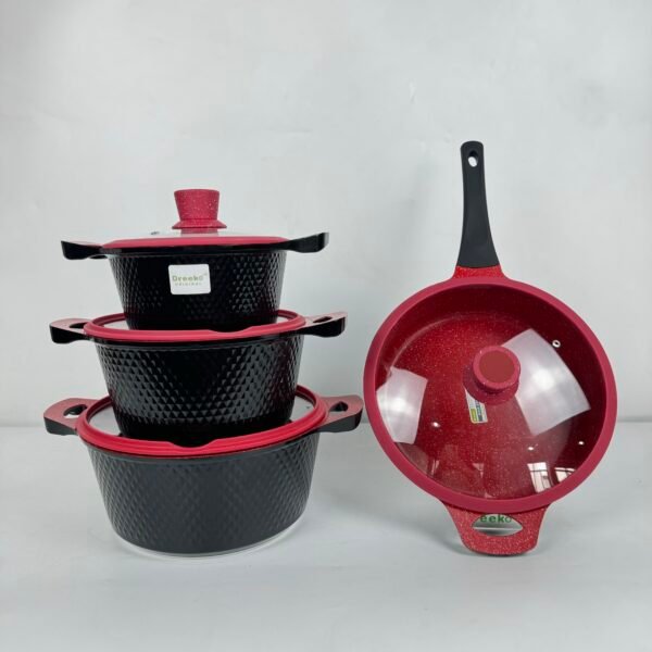 Black Small Diamon Cookware Set - Image 2