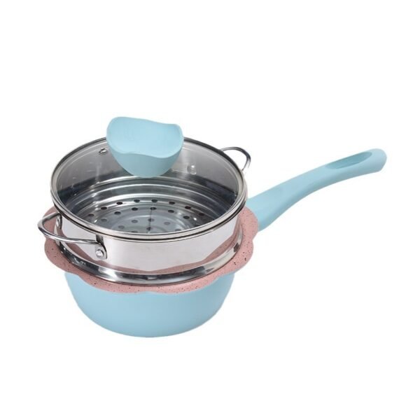 LH-1  Baby Food  4 pcs Cookware Set with Steamer  Small Bulk Wholesale Customized LOGO - Image 4