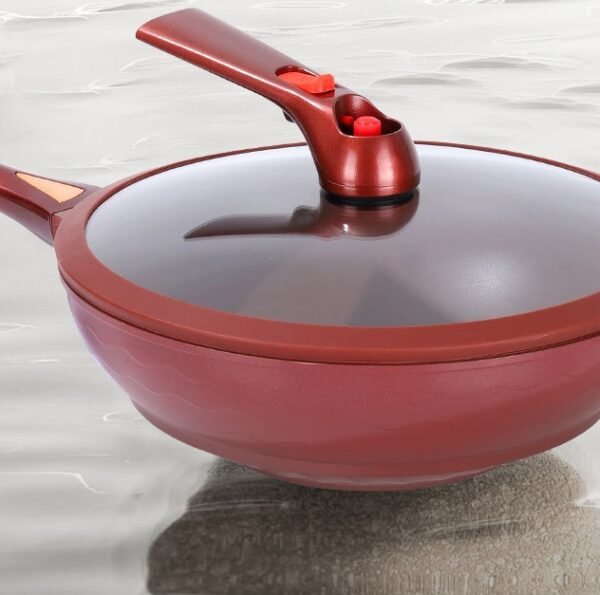 LH-2 Non-stick 3 pcs Cookware Set with Steamer Small Bulk Wholesale Customized LOGO - Image 7